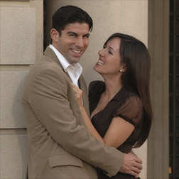 engagement photography burst of laughter