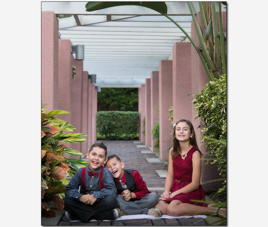 children  family portrait Vinoy Park Hotel